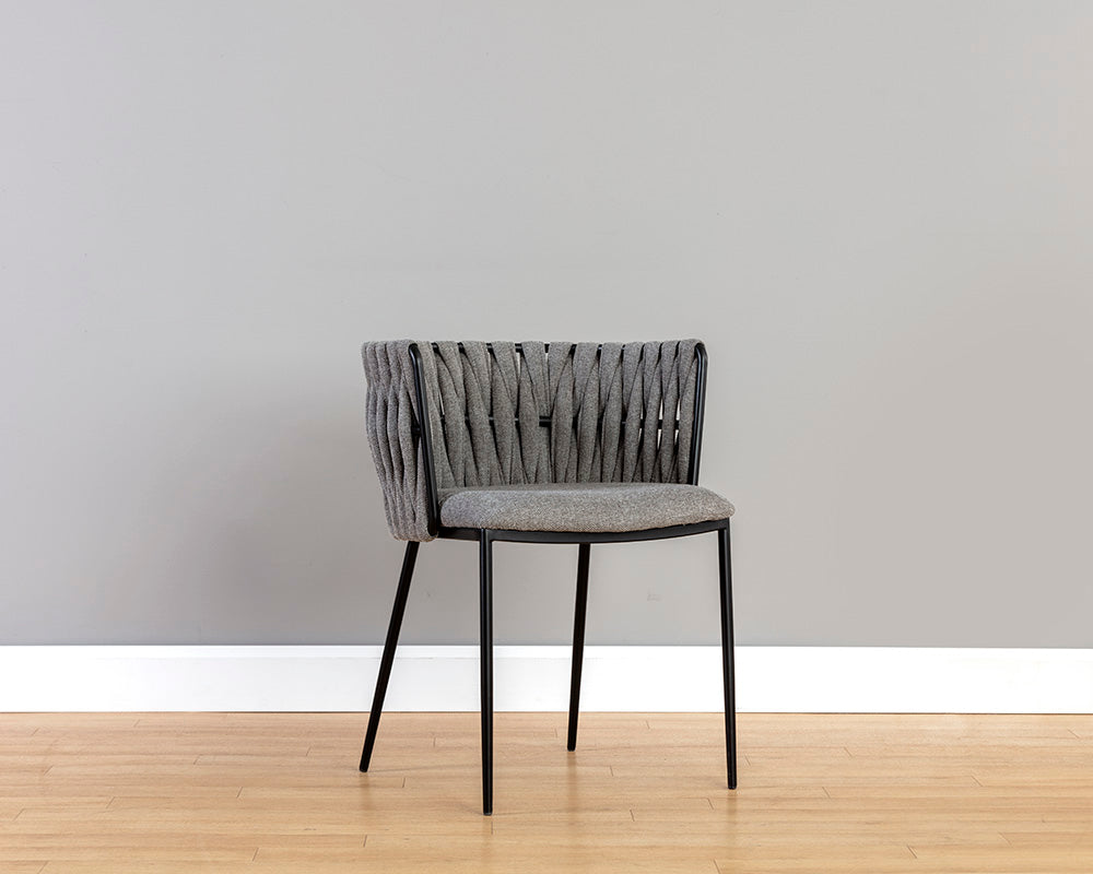 Sarai Dining Armchair - Belfast Koala Grey