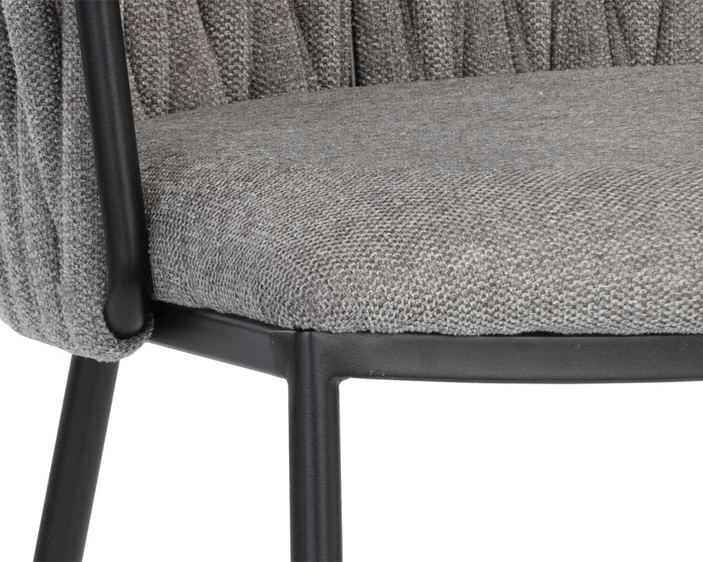 Sarai Dining Armchair - Belfast Koala Grey