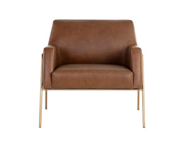 Cybil Lounge Chair - Vintage Caramel Leather