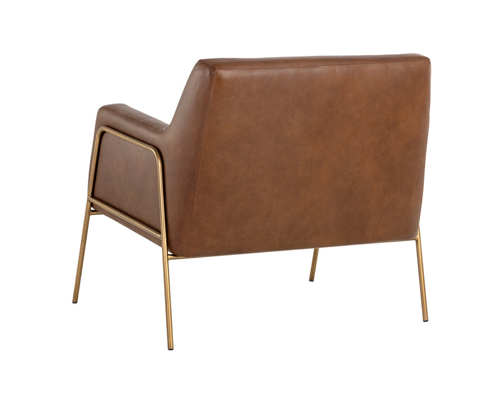 Cybil Lounge Chair - Vintage Caramel Leather