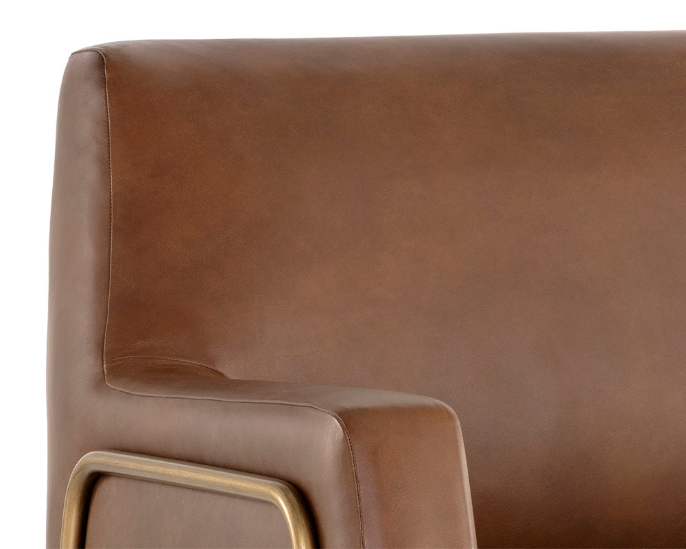 Cybil Lounge Chair - Vintage Caramel Leather