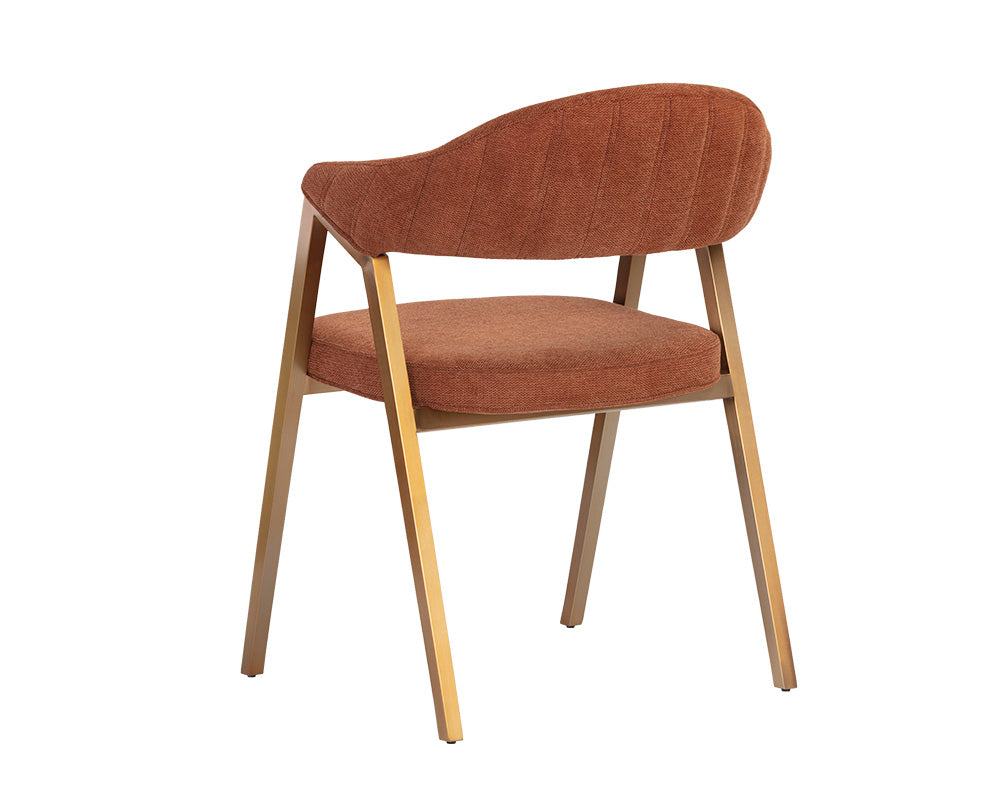 Burgos Dining Armchair - Belfast Rust