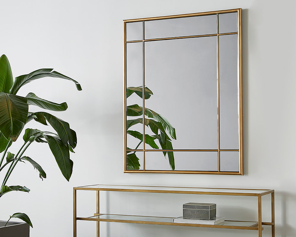 Pasadena Wall Mirror - Brass