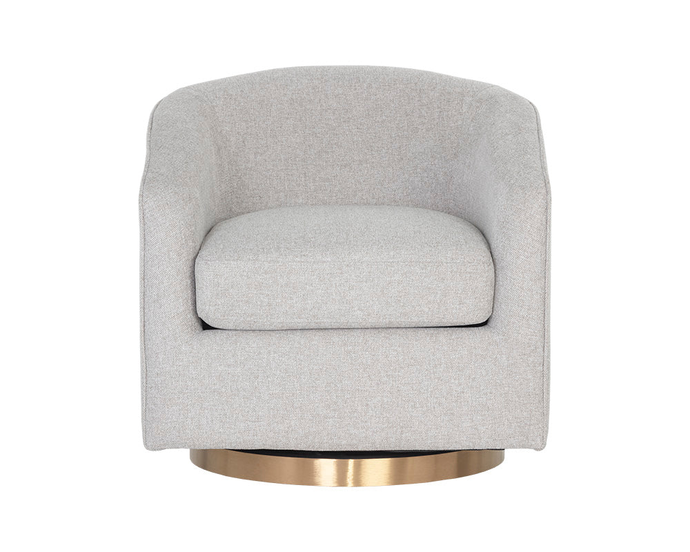 Hazel Swivel Lounge Chair - Belfast Heather Grey