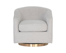 Hazel Swivel Lounge Chair - Belfast Heather Grey