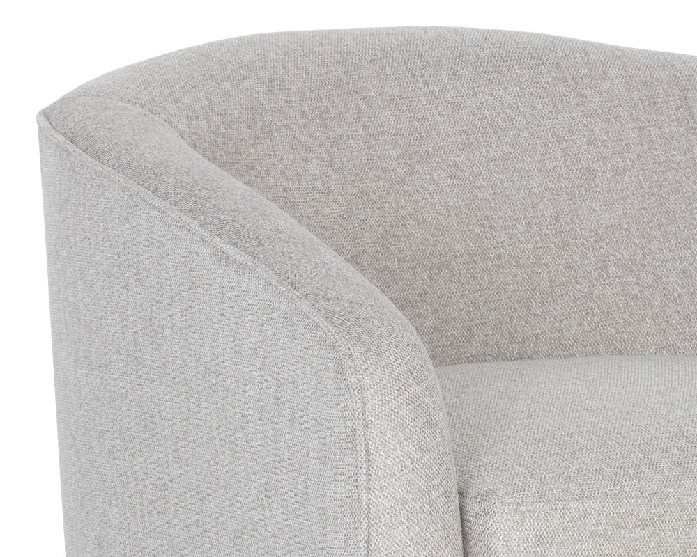 Hazel Swivel Lounge Chair - Belfast Heather Grey