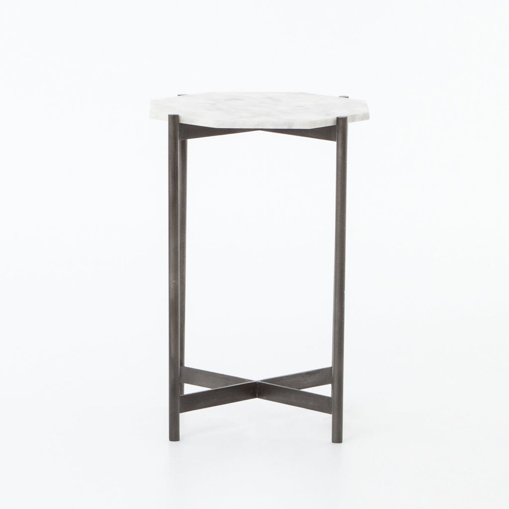 Adair Side Table-Hammered Grey by Four Hands