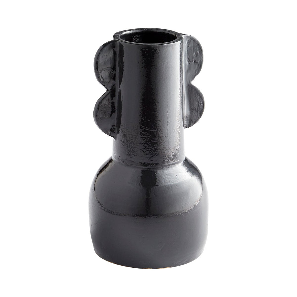 Pottery Vase, Black-Large