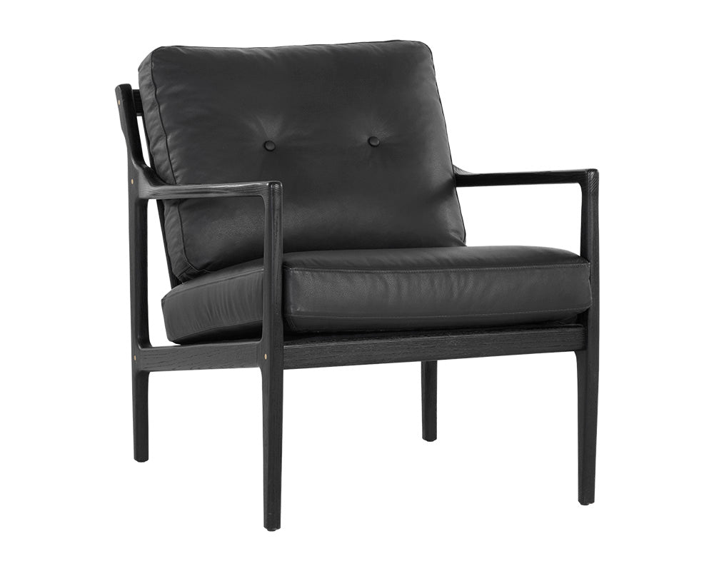 Gilmore Lounge Chair - Black Leather