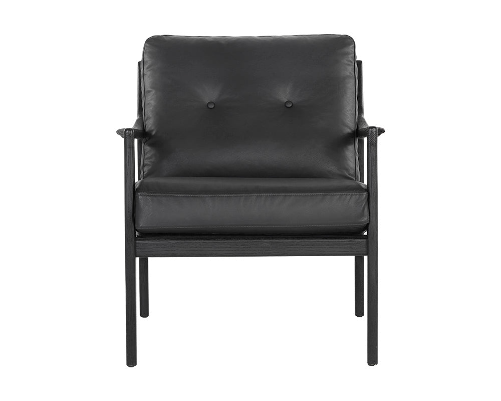 Gilmore Lounge Chair - Black Leather