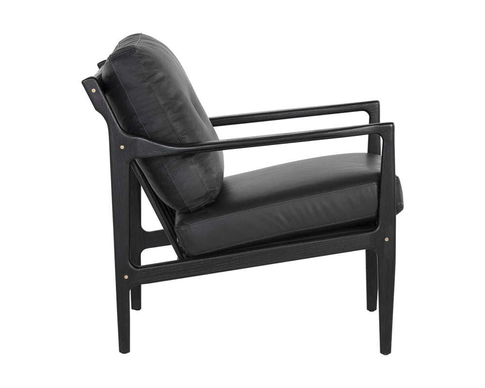 Gilmore Lounge Chair - Black Leather