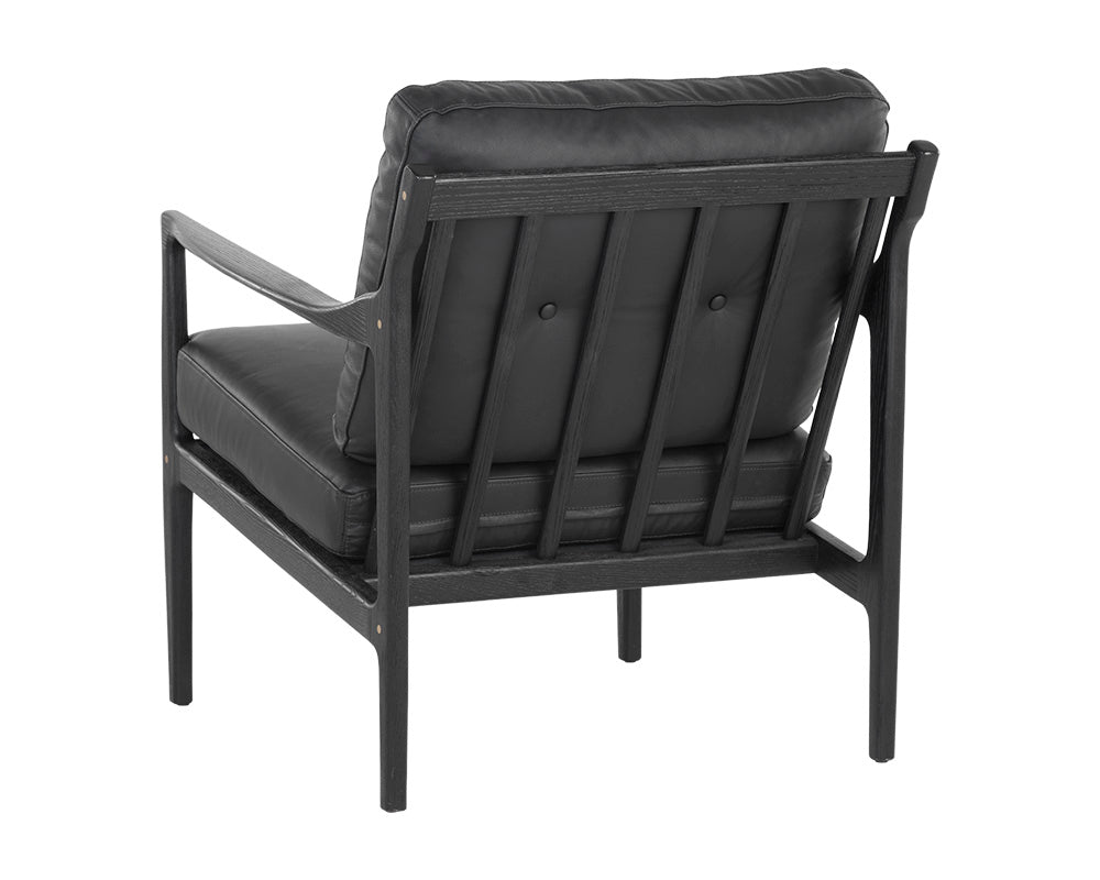 Gilmore Lounge Chair - Black Leather