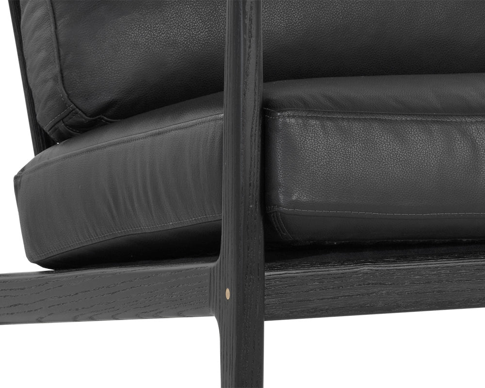 Gilmore Lounge Chair - Black Leather