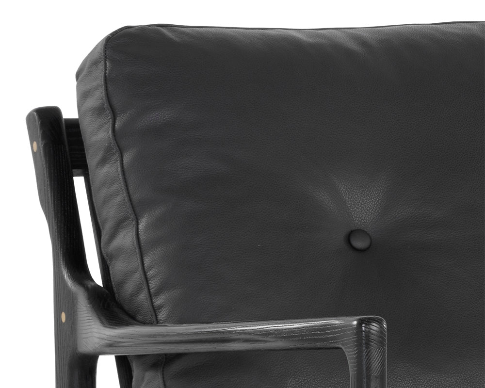 Gilmore Lounge Chair - Black Leather