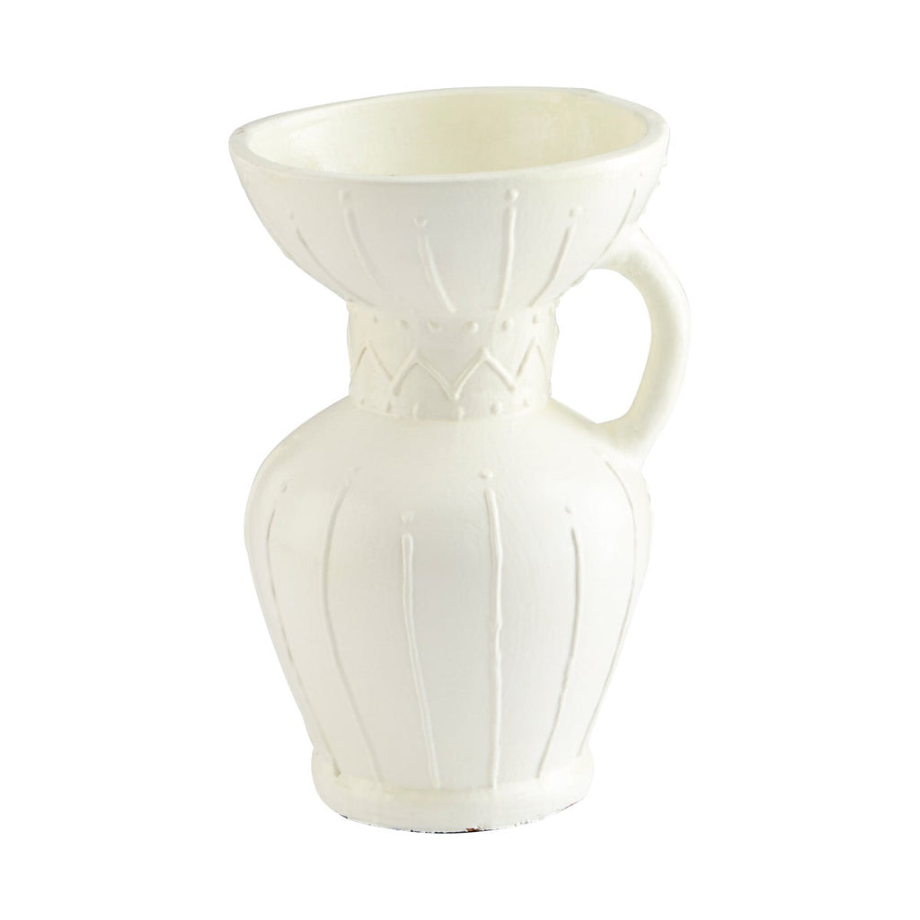 Ravine Vase, White-Medium