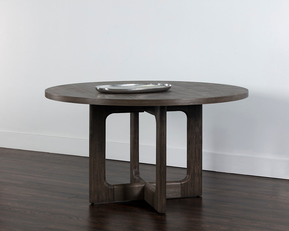 Cypher Dining Table Top - Wood - Dark Brown - 55"