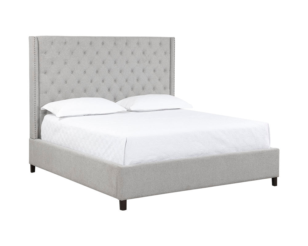 Devon Bed - King - Belfast Heather Grey