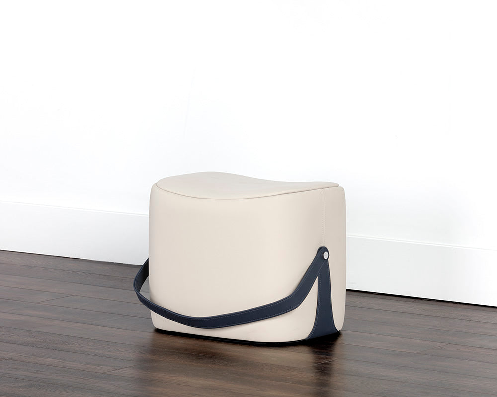 Esma Ottoman - Beige / Navy