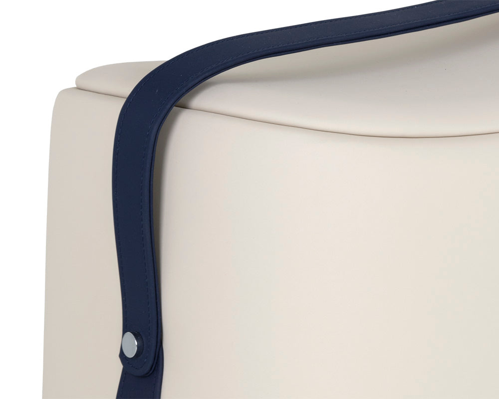 Esma Ottoman - Beige / Navy