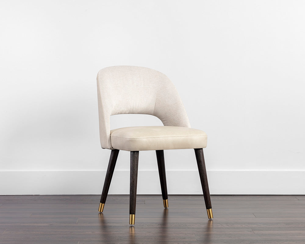 Monae Dining Chair - Bravo Cream / Polo Club Muslin