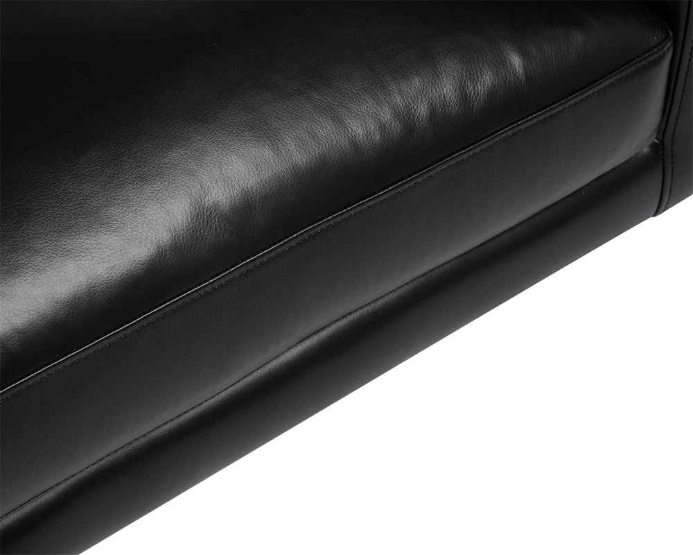 Rogers Armchair - Cortina Black Leather