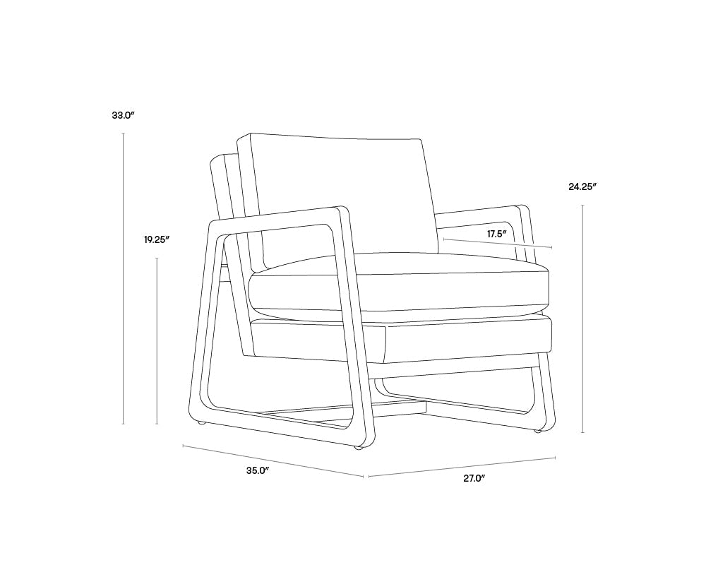 Catalano Lounge Chair - Graph Fog