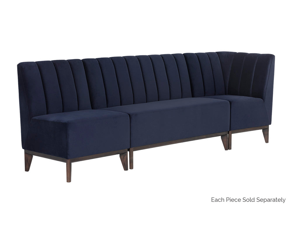 Kosovo Modular Banquette - Bench - Abbington Navy