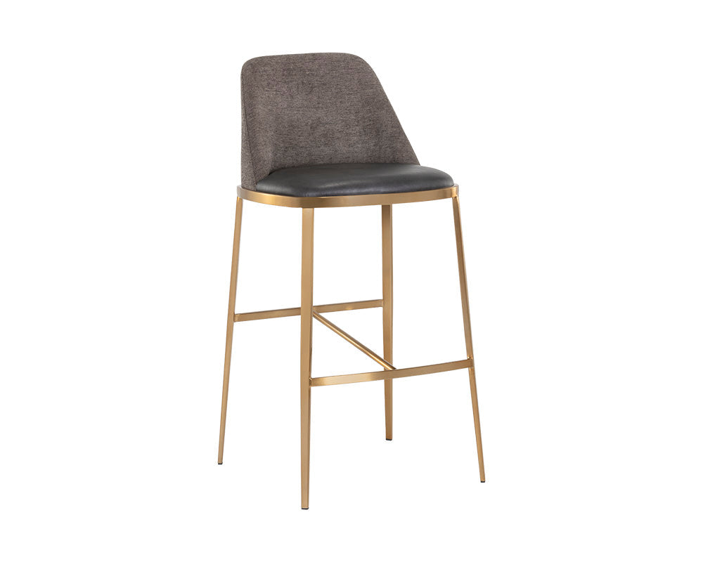 Dover Barstool - Bravo Portabella / Sparrow Grey