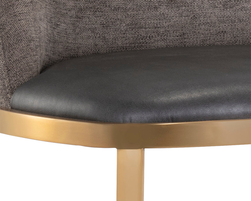 Dover Barstool - Bravo Portabella / Sparrow Grey