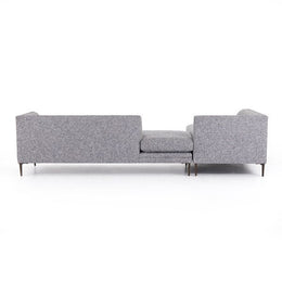 Kingsley Right Arm Facing 2 Piece Sectional-Lyon Slate by Four Hands