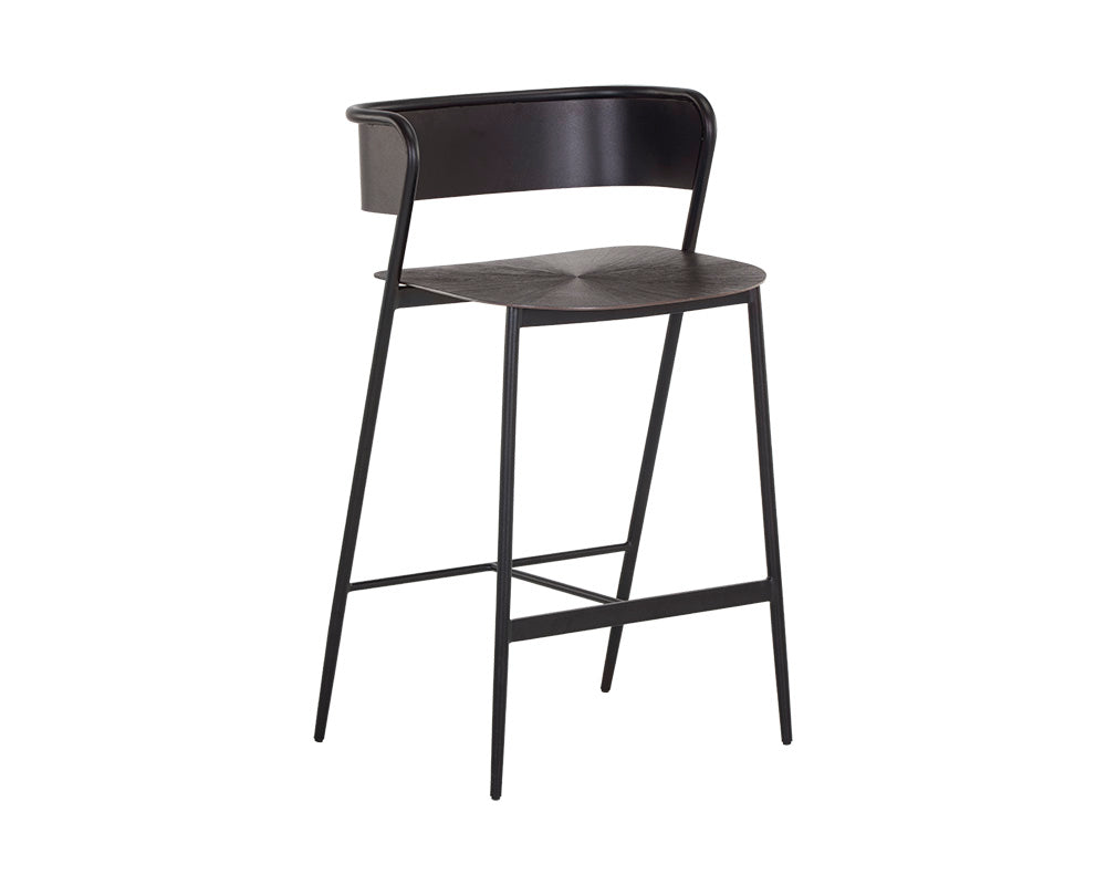 Keanu Counter Stool - Gunmetal