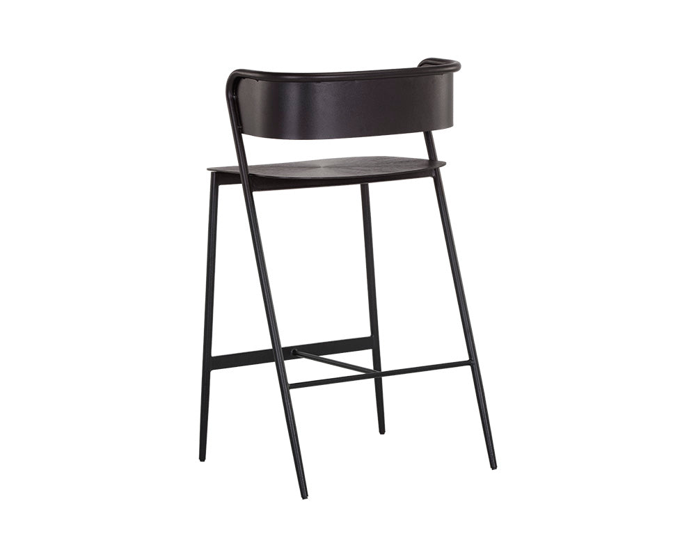 Keanu Counter Stool - Gunmetal