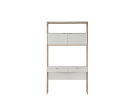 Ambrose Modular Wall Desk - Champagne Gold - Cream