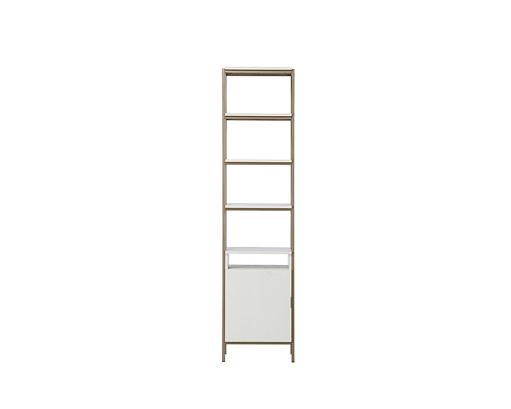 Ambrose Modular Bookcase - Small - Champagne Gold - Cream