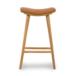 Union Saddle Stool-Smoked Natural-Bar by Four Hands