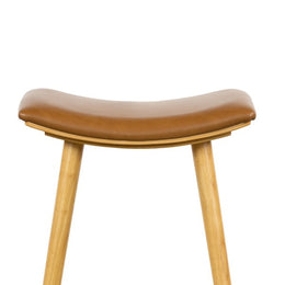 Union Saddle Stool-Smoked Natural-Counter