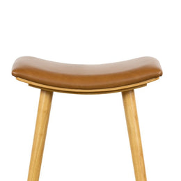 Union Saddle Stool-Smoked Natural-Counter by Four Hands
