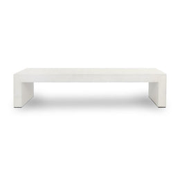 Parish Coffee Table - White Concrete by Four Hands