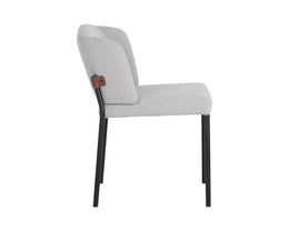 Pearce Dining Chair - Light Grey / Bravo Cognac