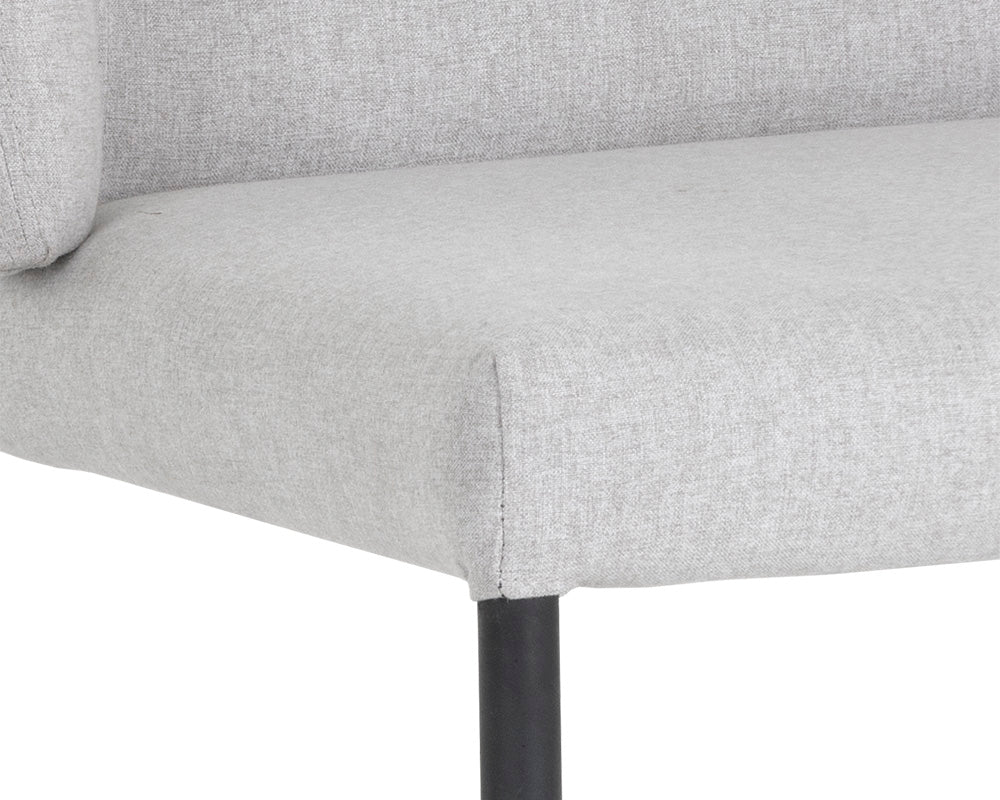 Pearce Dining Chair - Light Grey / Bravo Cognac