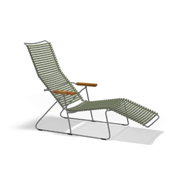 Click Sunlounger - Olive Green, Set of 2