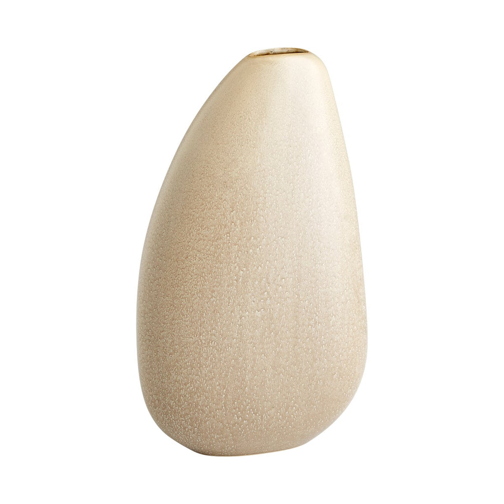 Galvanic Vase, Olive Glaze