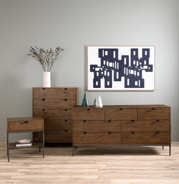 Trey 5 Drawer Dresser-Auburn Poplar by Four Hands