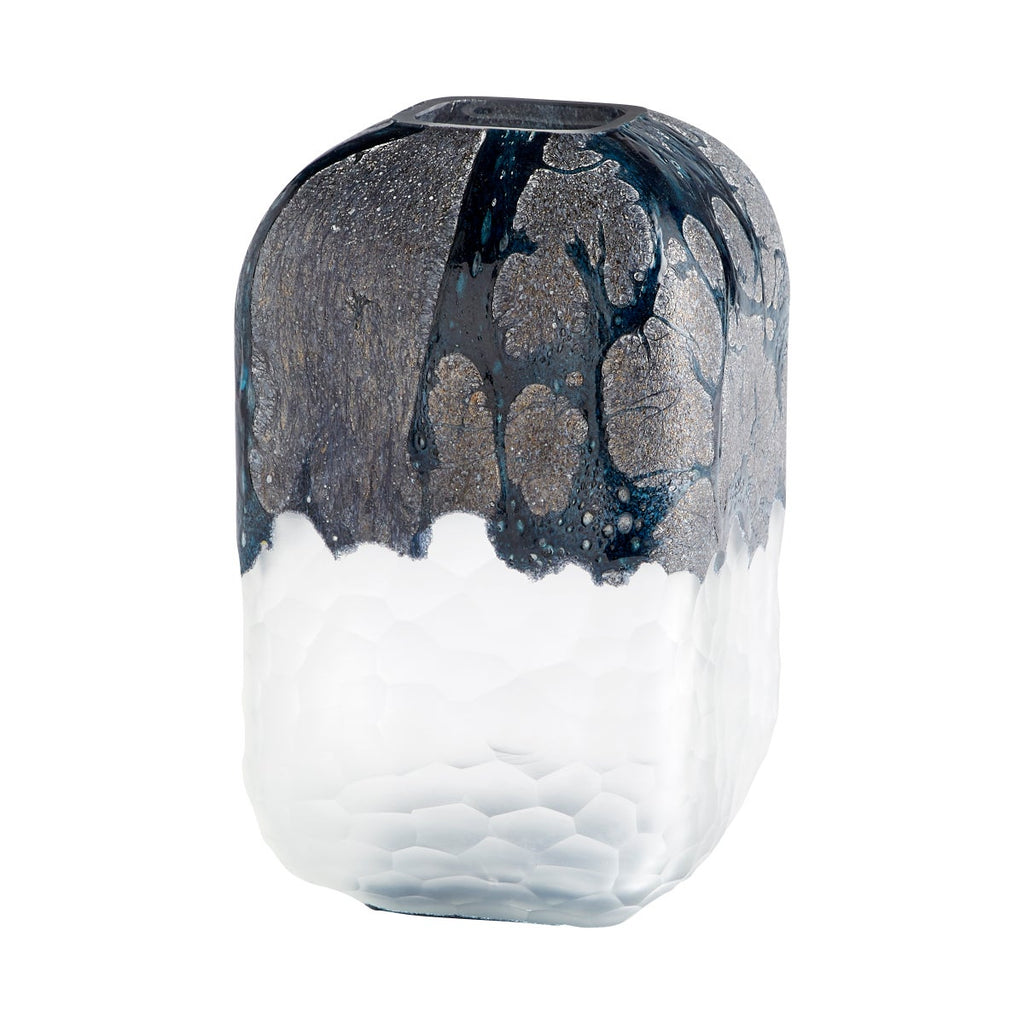 Bosco Vase, Blue & White-Large