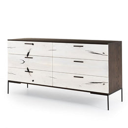 Cuzco 6 Drawer Dresser-Bleached Yukas Resin by Four Hands