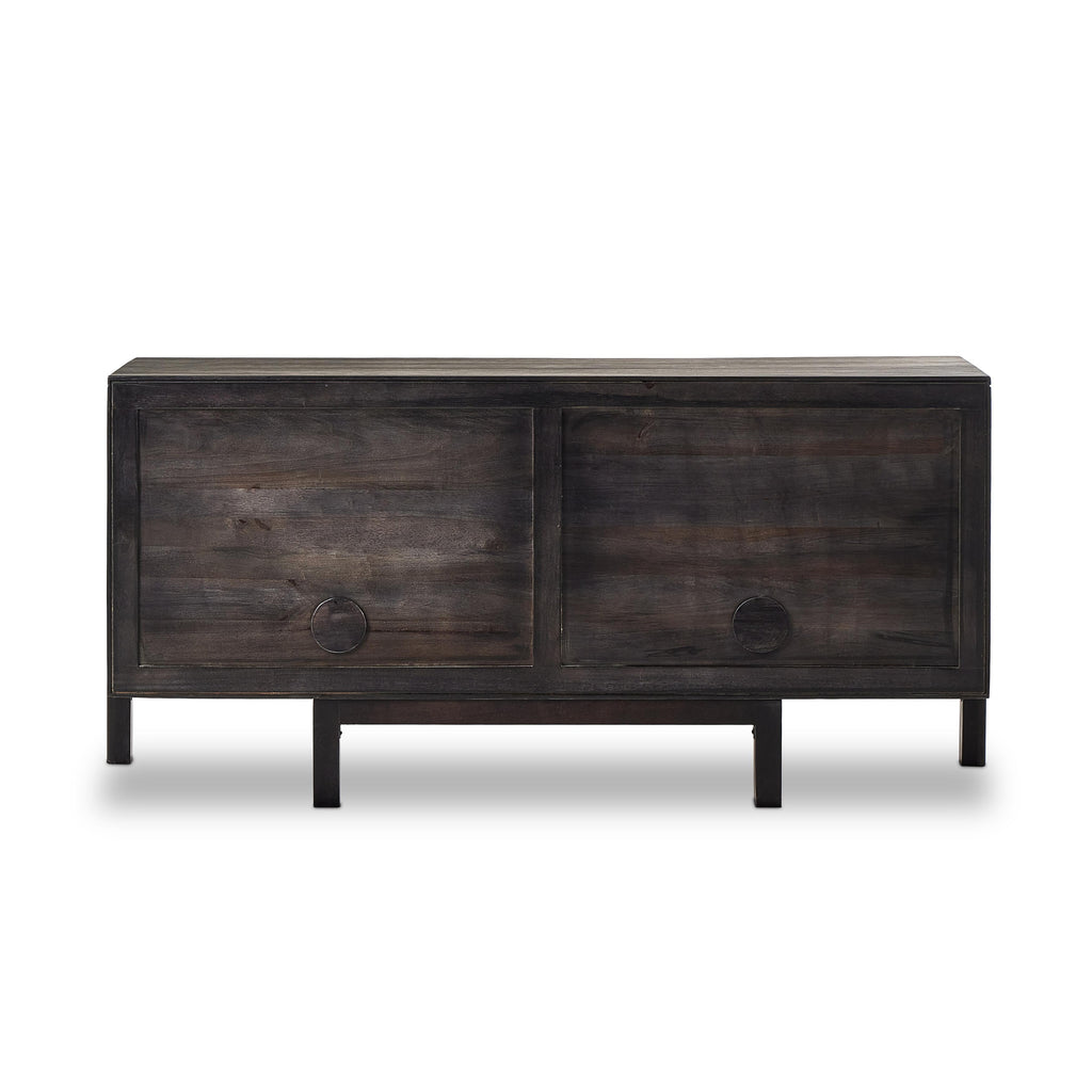 Reza Sideboard-Worn Black Parawood by Four Hands