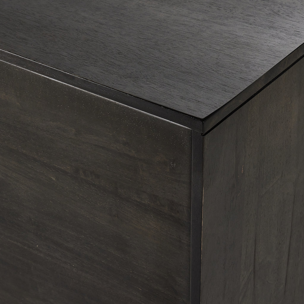 Reza Sideboard-Worn Black Parawood by Four Hands