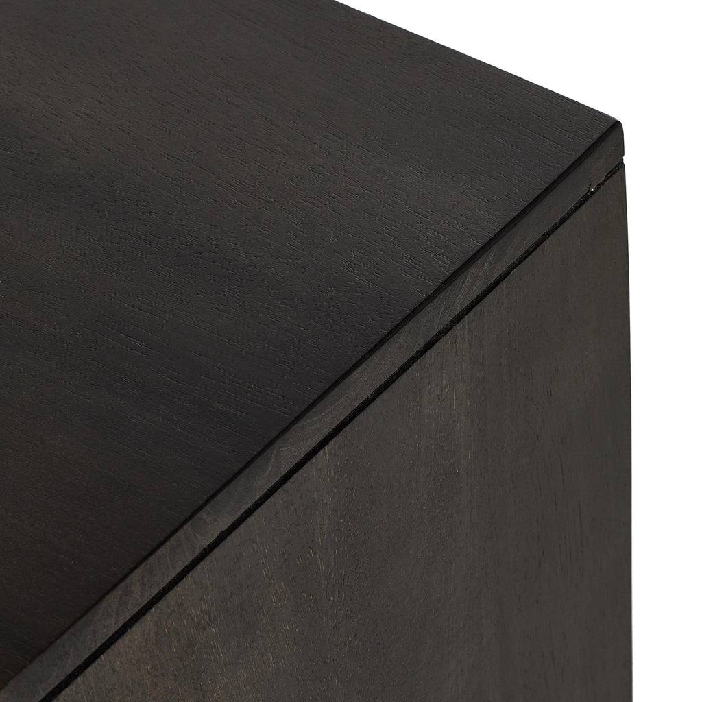 Reza Sideboard-Worn Black Parawood by Four Hands