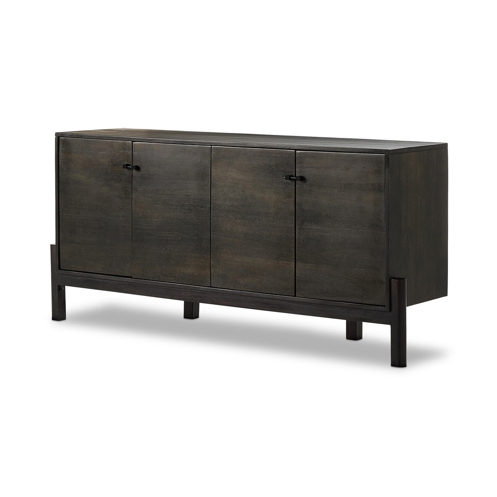 Reza Sideboard-Worn Black Parawood by Four Hands