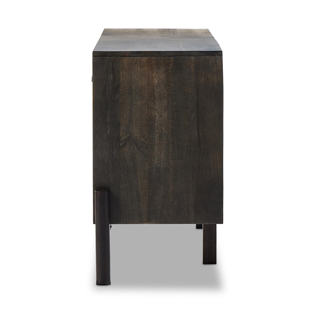 Reza Sideboard-Worn Black Parawood by Four Hands